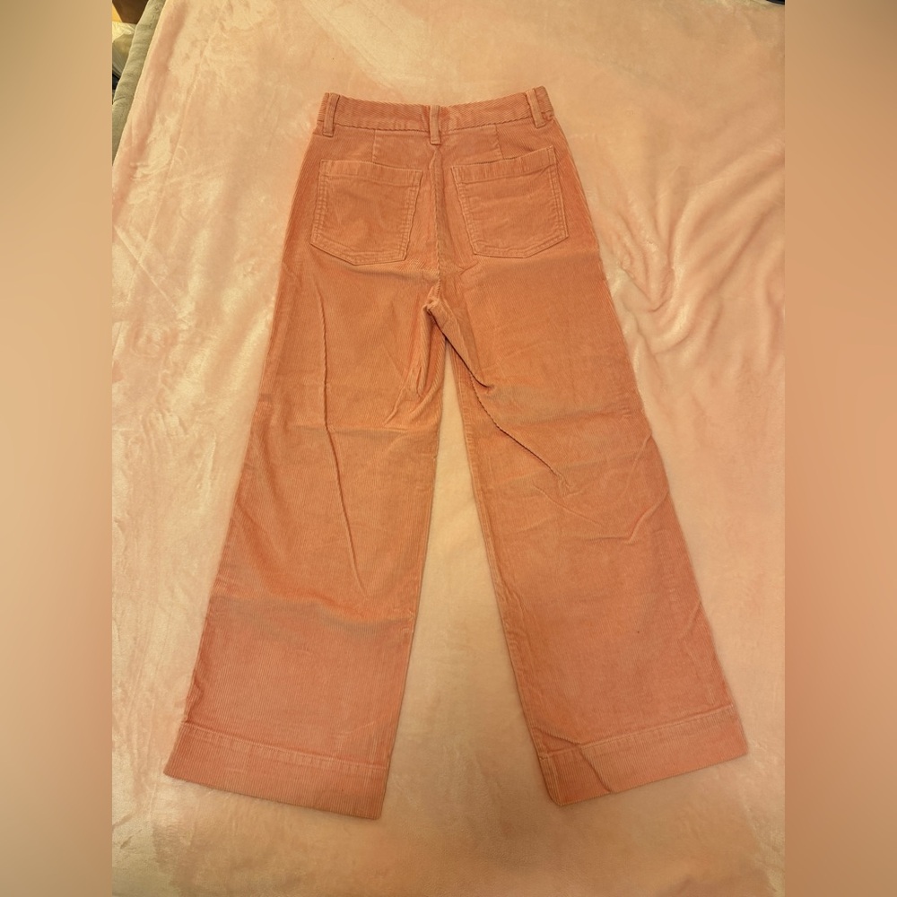 Gap Wide Leg Corduroy Pants Soft Pink, XS - Picture 3 of 7